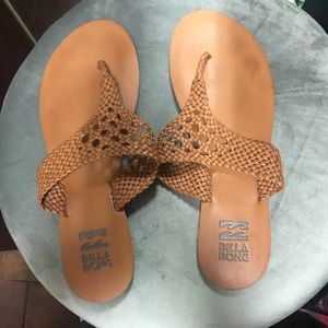 Billabong braided sandals thong